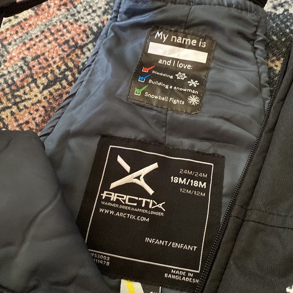 ❄️Arctix Insulated Bib Snow Overalls - 18MO - Picture 7 of 12